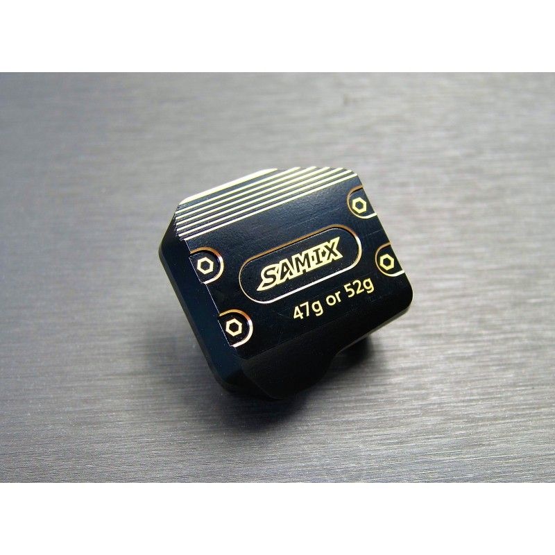 SAMIX Messing Diffabdeckung mit einstellbaren Gewicht für Axial SCX10-3 SCX3-4075