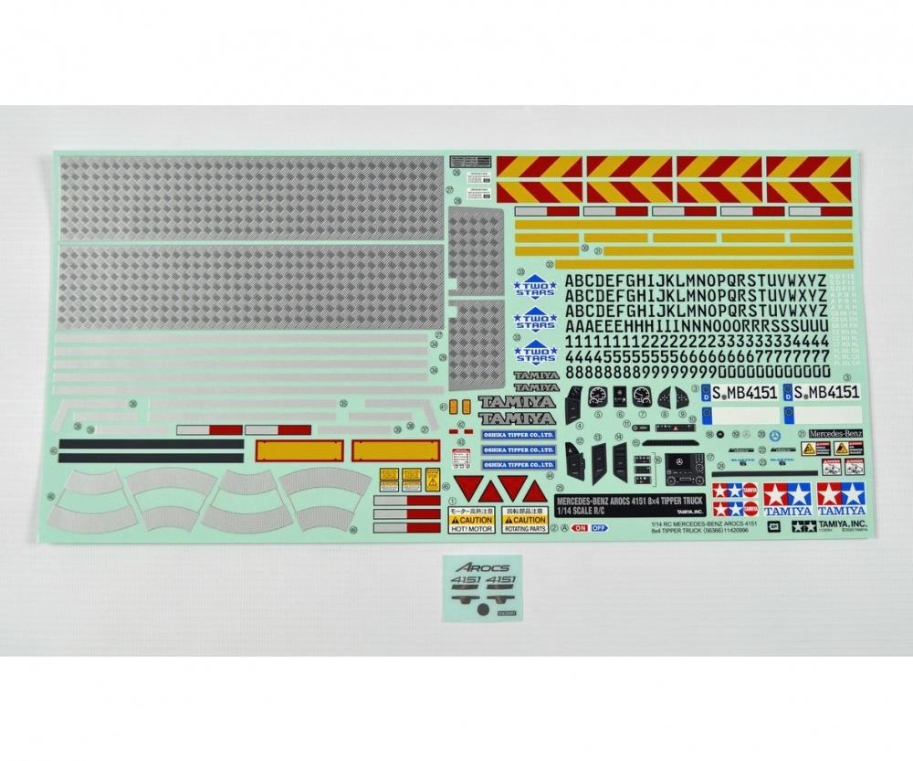 Tamiya 90025 Sticker-Beutel AROCS 56366 319490025