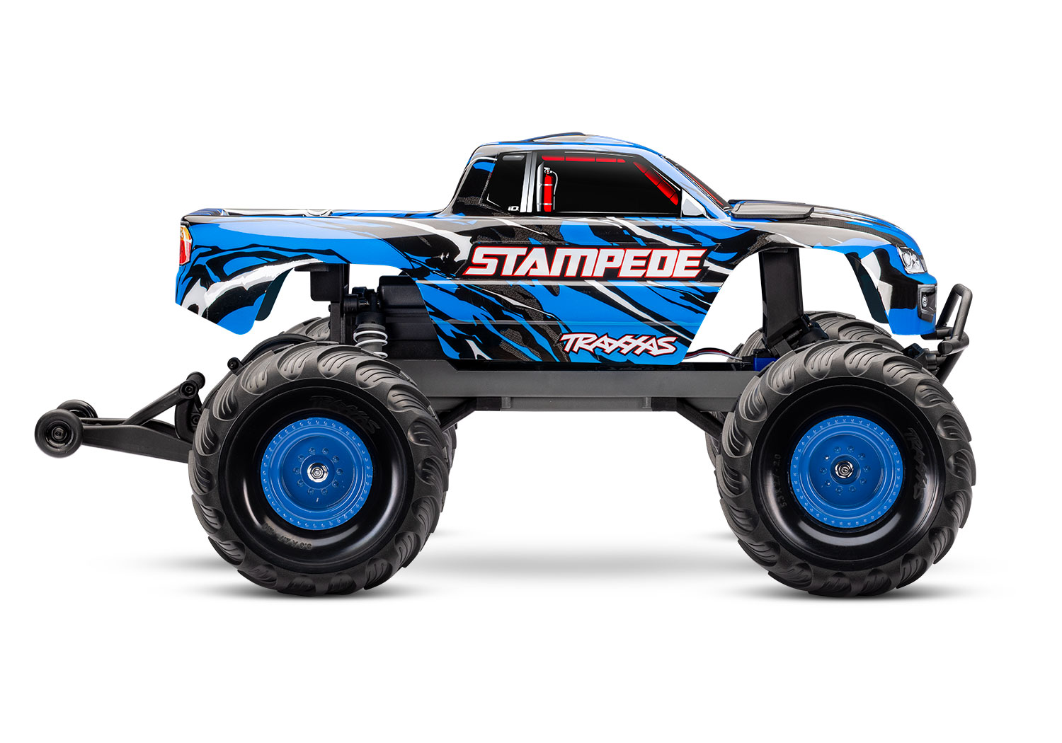 Traxxas Stampede BlauX 1/10 2WD HD Monster-Truck RTR mit Akku und USB-Lader 36254-8 - Abbildung 3