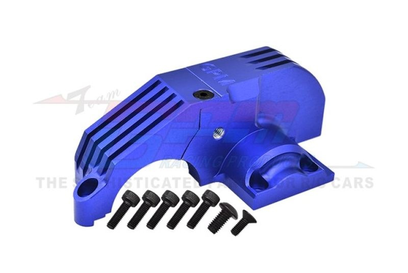 GPM Aluminium Hauptzahnradabdeckung blau TRX Maxx, Maxx Slash TXMS038GCNB