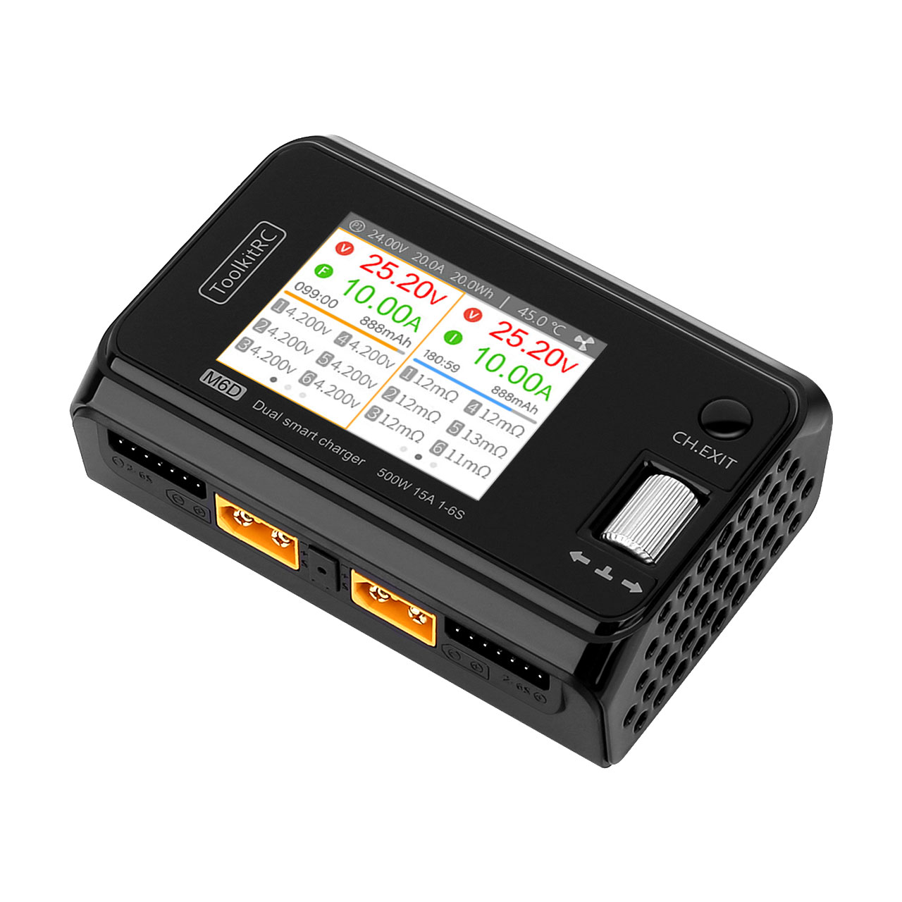 ToolkitRC M6D LiPo 1-6S 15A 2 Kanal Ladegerät DC 7-28V 10800