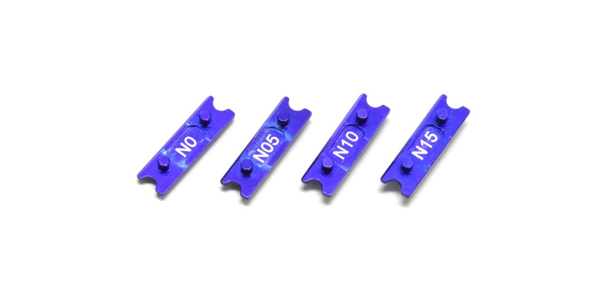 Kyosho Federsatzhalterung Vorn R246 Mini-Z MR03-N (0-0.5-1-1.5mm) Alu R246-1331B