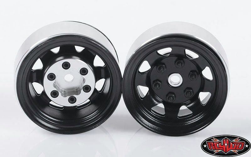 RC4WD Stamped Steel Single 1.55 Stock Black Beadlock Wheel Z-Q0008