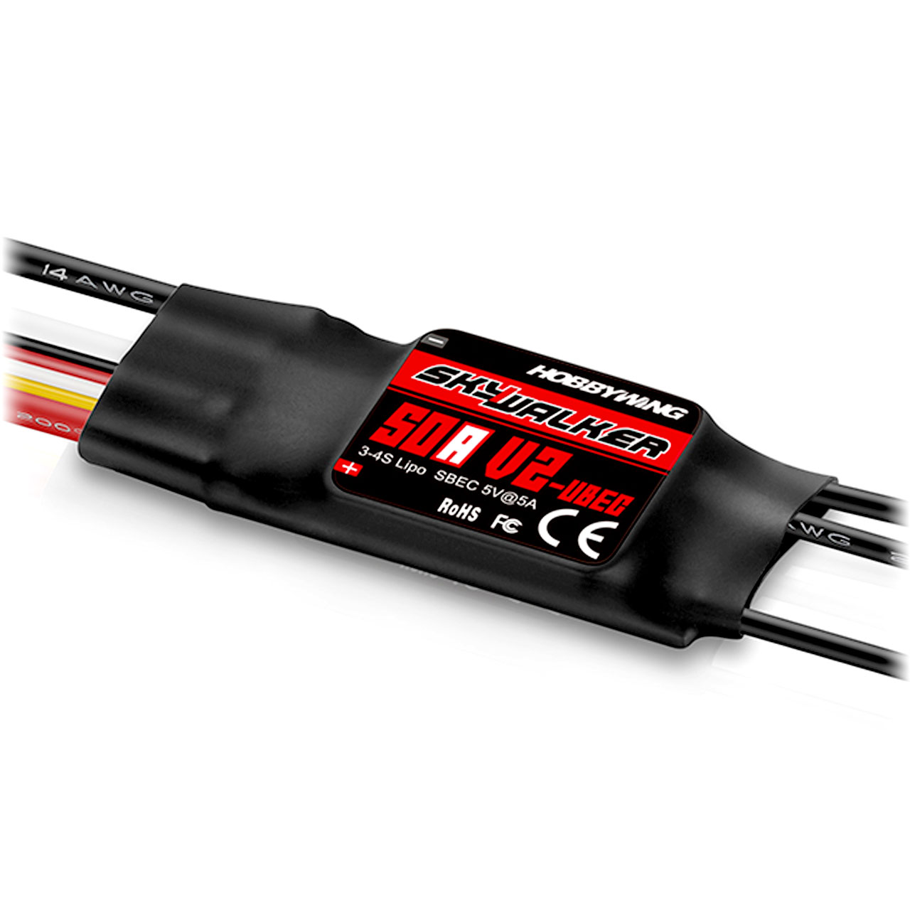 Hobbywing Skywalker V2 50A 3-4s, 5A BEC 80060442