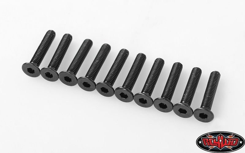 RC4WD Steel Flat Head Socket Cap Screws M3 x 16mm (10) Z-S1720