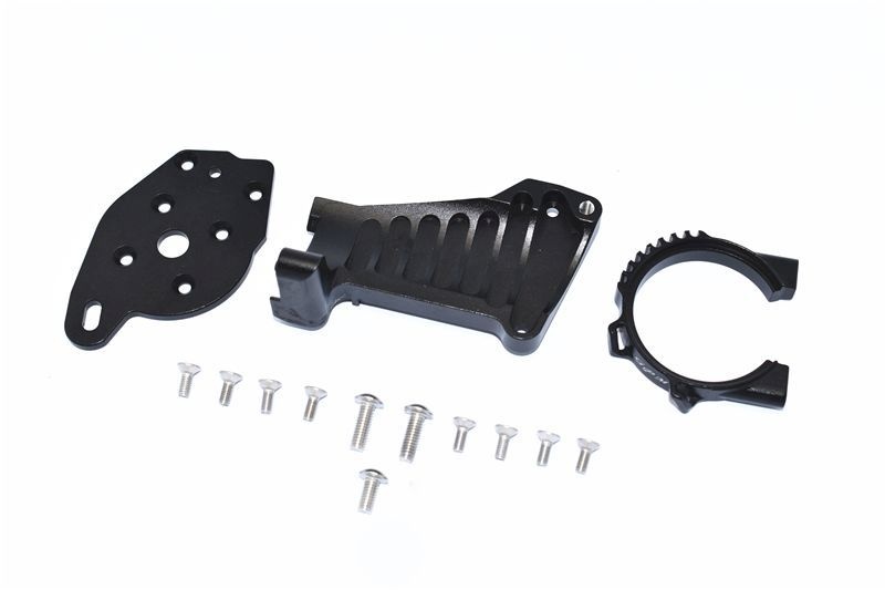 GPM Alu Motorbefestigung schwarz Traxxas MAXX