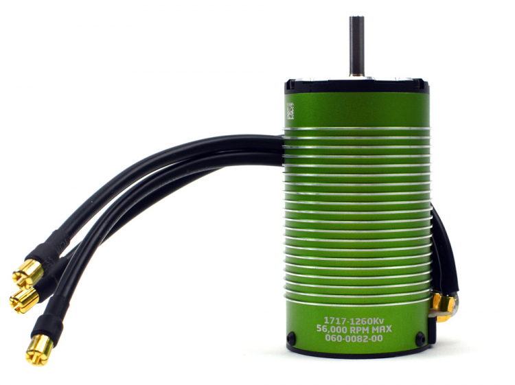 Castle Brushless Motor Sensor Inrunner 4-Pole 1717-1260KV 1/6 060-0082-00