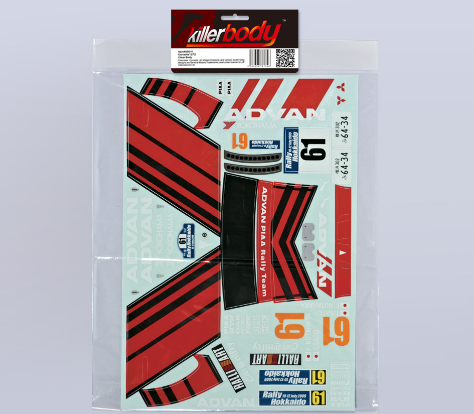 KB48007 Dekorbogen Mitsubishi Lancer Evo X