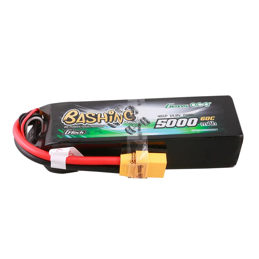 Gens Ace G-Tech 5000mAh 14.8V 4S 60C Lipo Akku Pack mit XT90 Stecker-Bashing Series GEA504S60X9GT