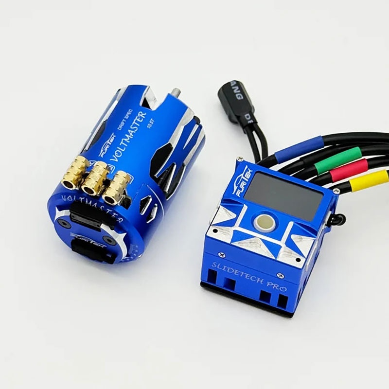 FURITEK Slidevolt PRO ESC/Motor-Set blau für 1/10 Drift FUR-2809