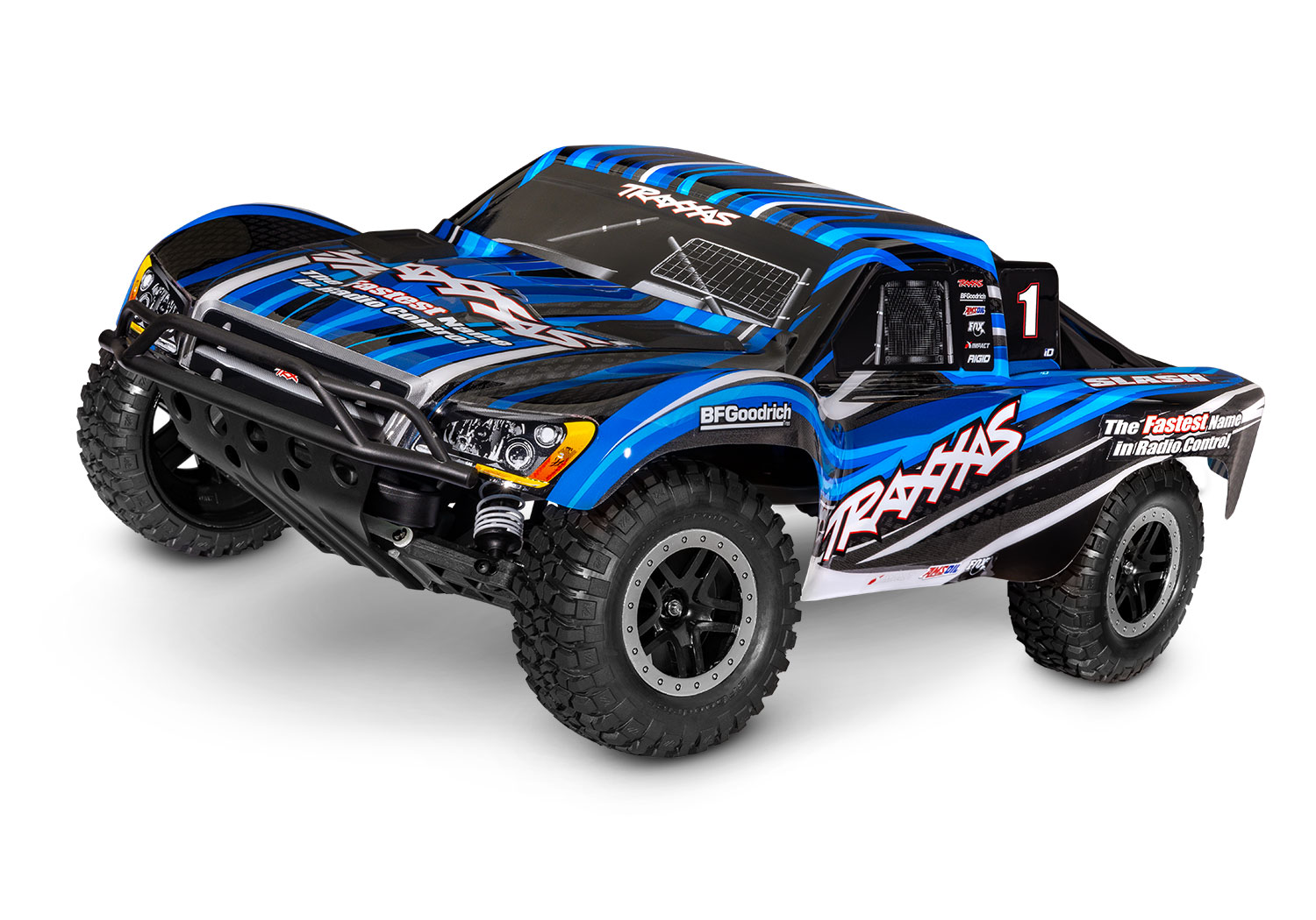 Traxxas Slash 2WD 1/10 Blau RTR Clipless HD incl. USB-Lader & Akku 58234-8