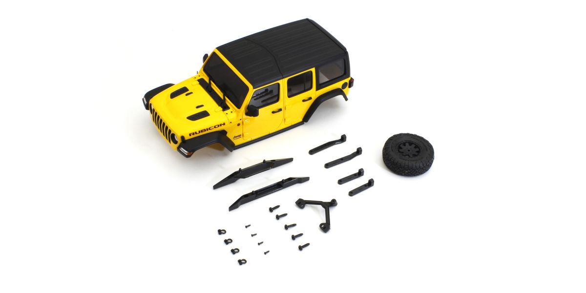 Kyosho Karosserie  Jeep Wrangler Rubicon Mini-Z 4X4 MX01 Gelb MXB01Y