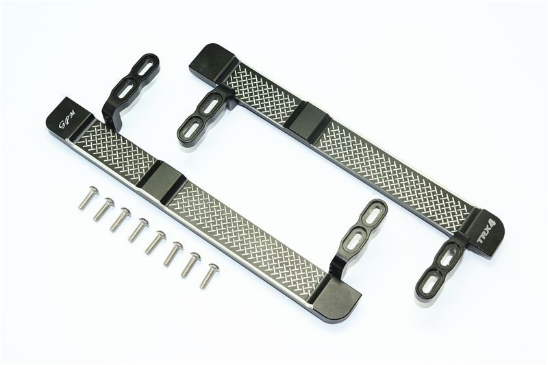 GPM Alu Trittbrett seitlich (Muster C) schwarz Traxxas Traxxas4