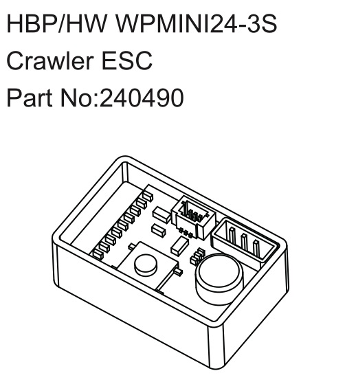 Hobby Plus HBP/HW WPMINI24-3S Crawler ESC 240490