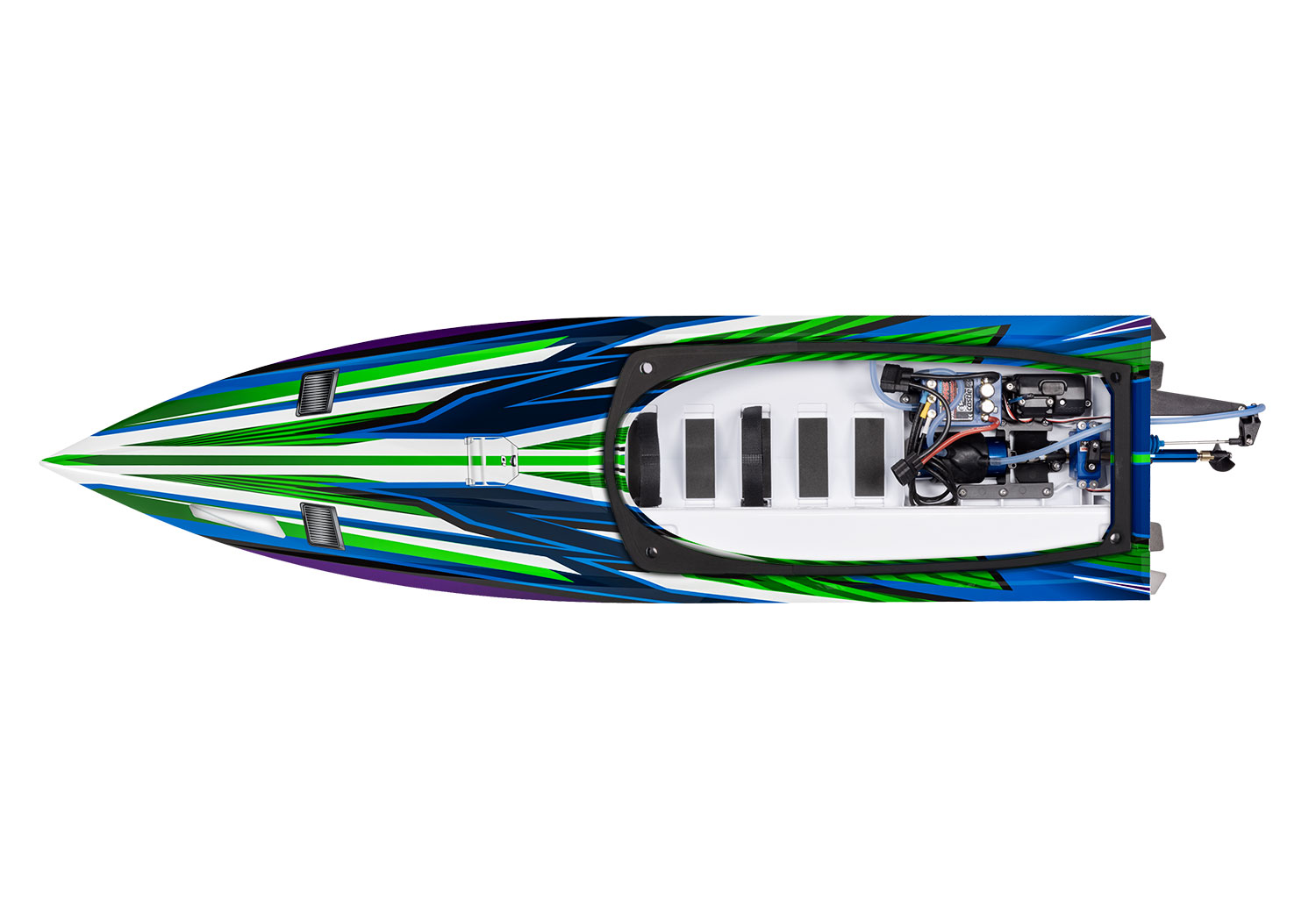 Traxxas SPARTAN SR Grün Brushless 36 Zoll Rennboot 103076-4 - Abbildung 4