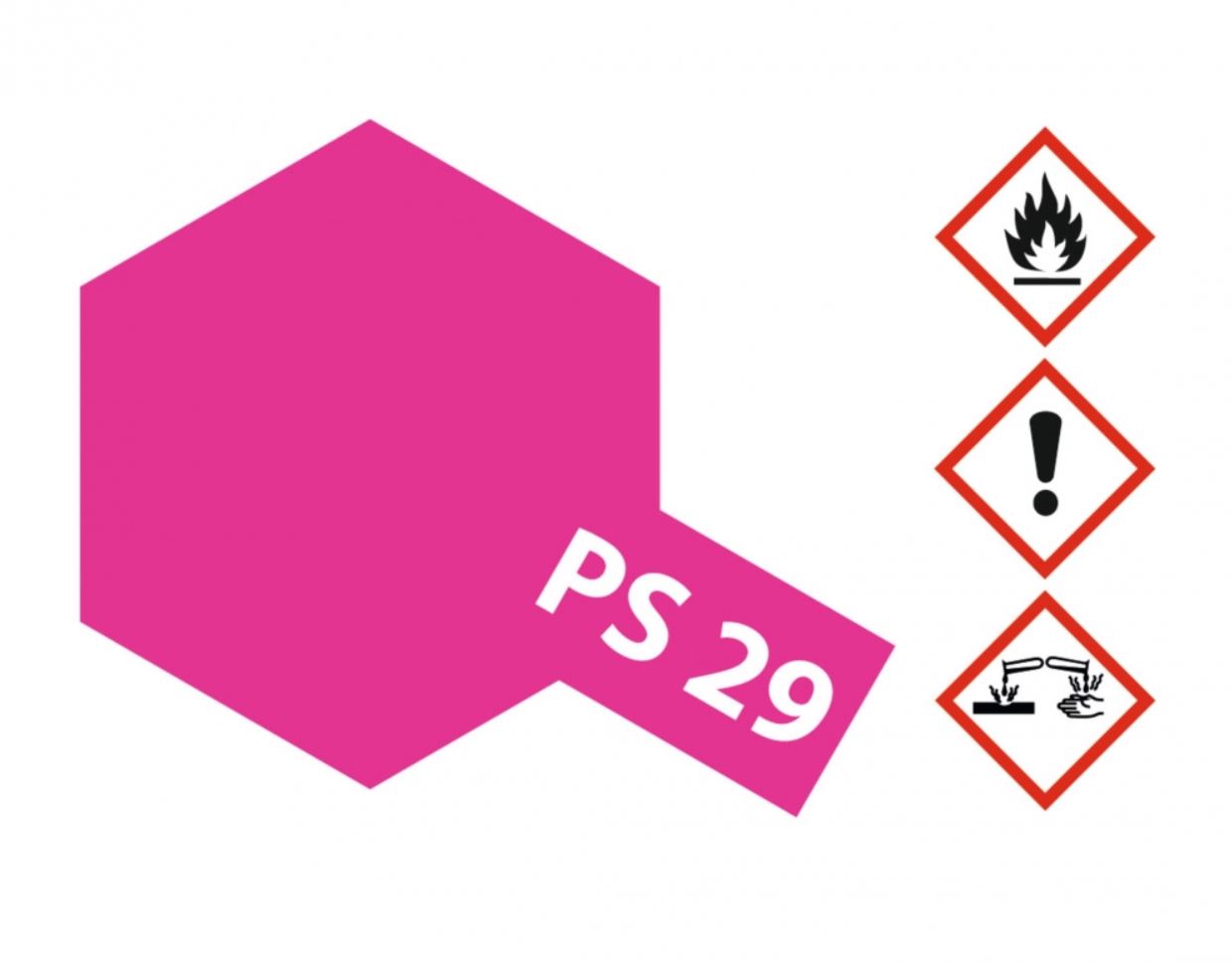 Tamiya Color Lexan Spray Farbe PS-29 Leucht Rosarot PS29 Neon Pink 100ml 300086029