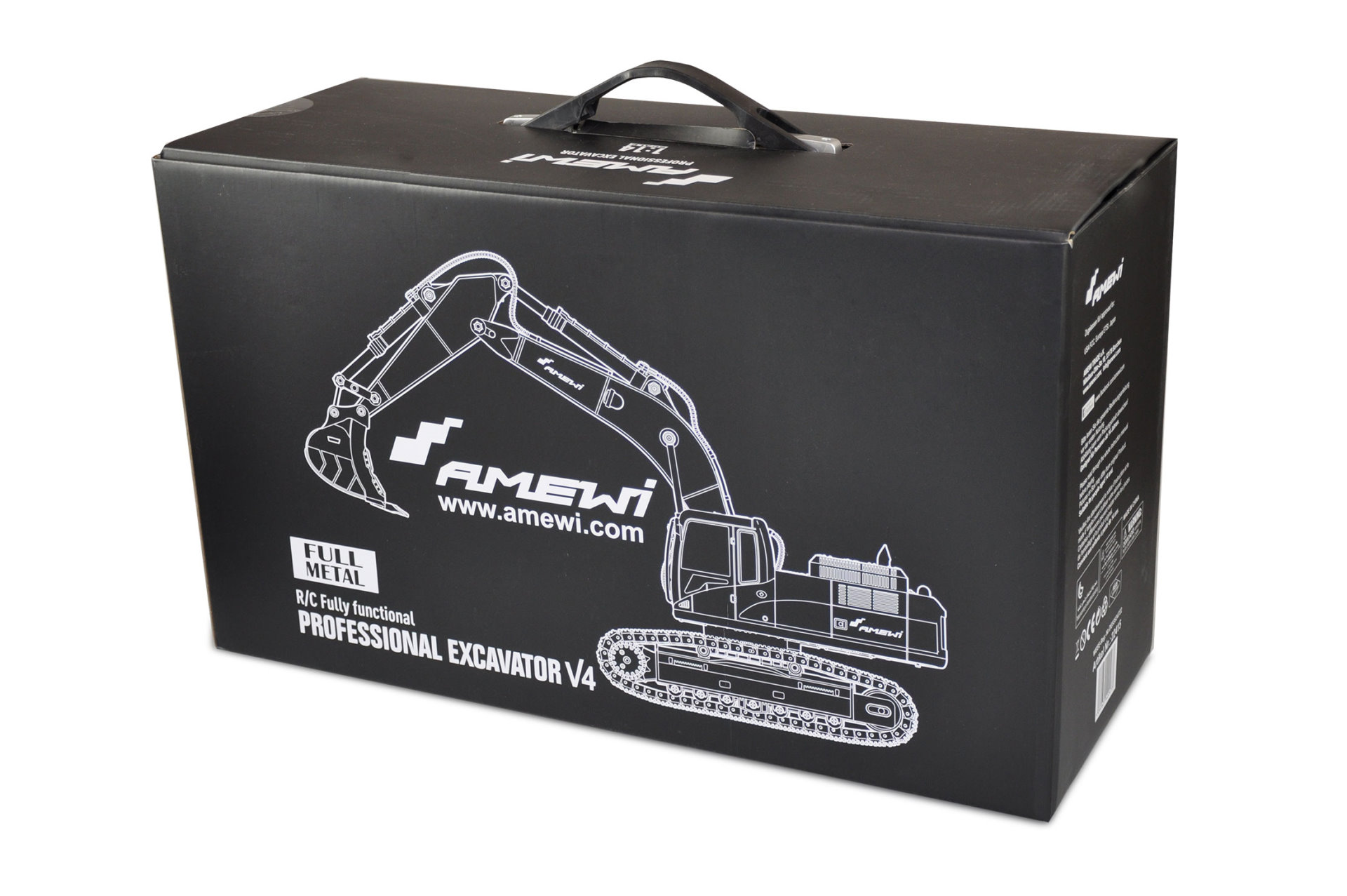 Amewi Bagger Vollmetall V4 1:14 weiß, 2,4GHz 22415 - Abbildung 12