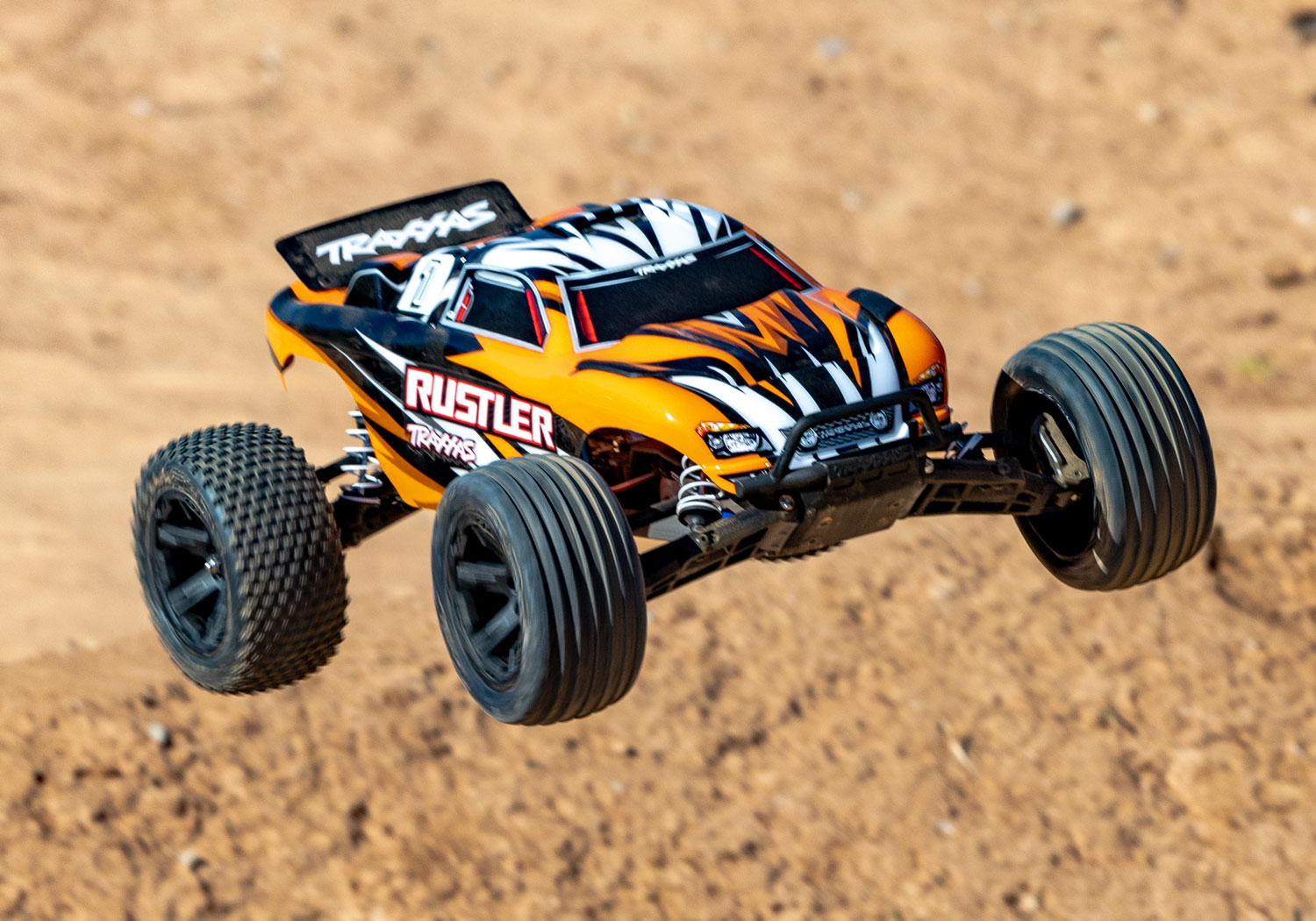 Traxxas Rustler 1/10 2WD Stadium-Truck OrangeX RTR HD/Clipless mit Akku & USB-Lader 37254-8 - Abbildung 9