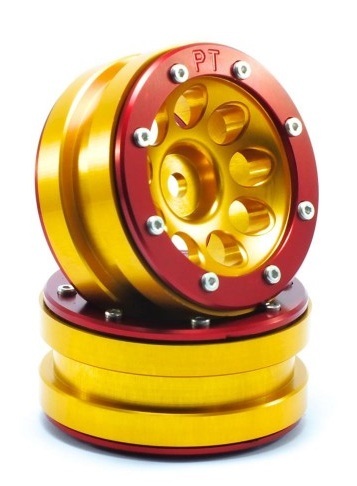Metsafil Beadlock Wheels PT- Ecohole Gold/Rot 1.9 (2 St.) MT0050GOR