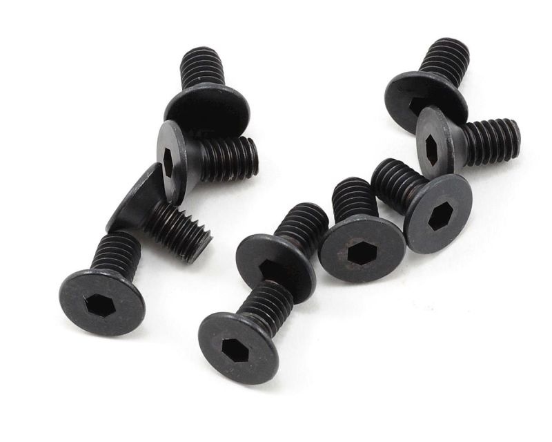 ProTek RC 4x8mm High Strength Flachkopfschrauben (10)  PTK-H-2301