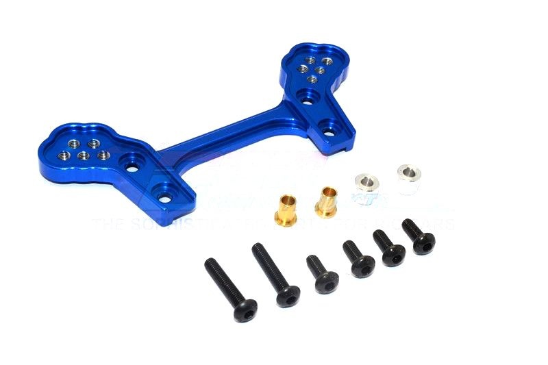 GPM Alu Dämpferbrücke vorn blau Tamiya DT03