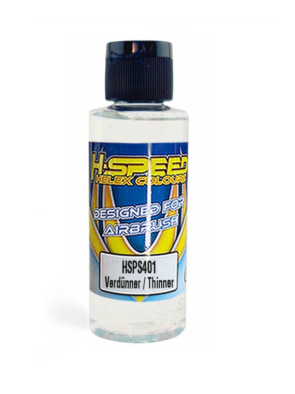 H-SPEED Lexan Airbrush Farbe 60 ml Verdünner / Thinner HSPS401