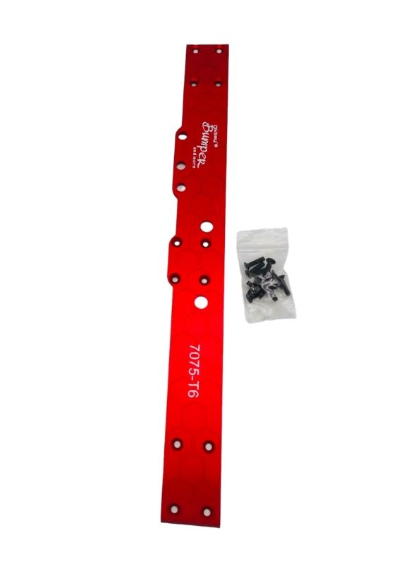 Oktay Skidplate Alu 7075 rot eloxiert 4mm (Bashbar) für Arrma Notorious V2 rot elo 2504ARMN001RV2