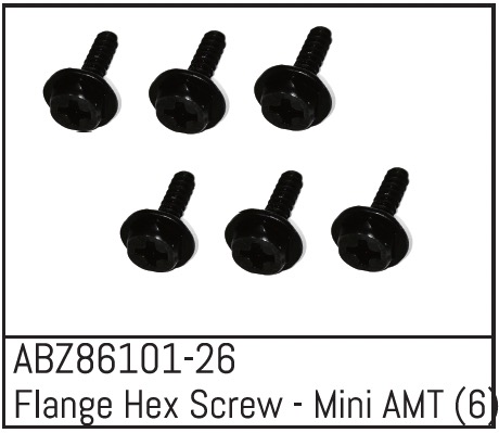 Absima Flange Hex Screw - Mini AMT (6) Z86101-26