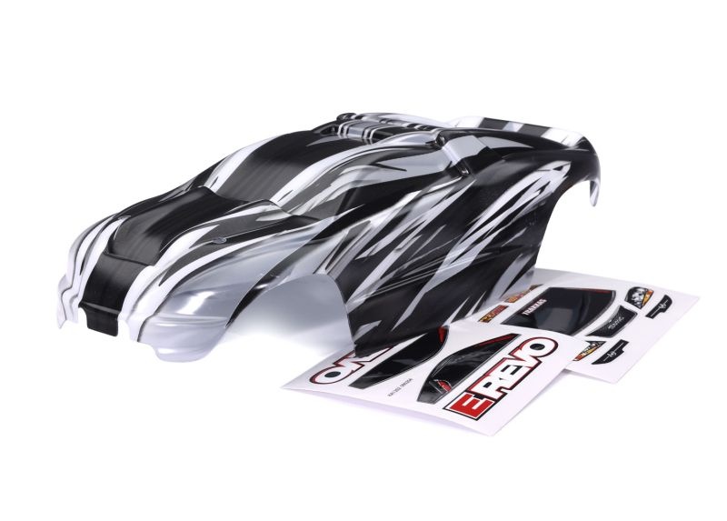 Traxxas Karo 1/16 E-Revo ProGraphix mit Aufkleber (benötigt Hintergrundlackierung) 7115X