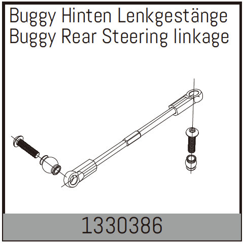 Absima Hinteres Lenkgestänge für Buggy 1330386