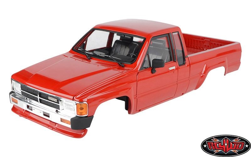 RC4WD 1987 Toyota Pickup XtraCab Hard Body Komplettset rot Z-B0020