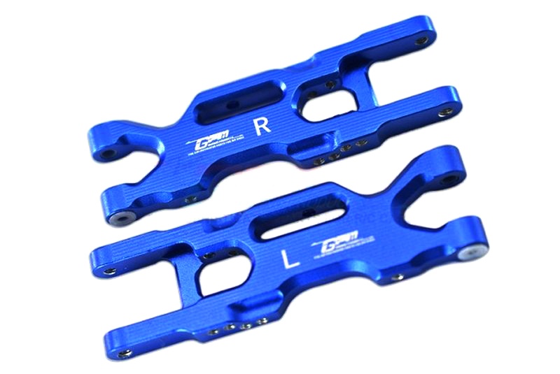 GPM ALUMINUM REAR LOWER ARMS -2PC SET Team Losi Mini-T 2.0 blau
