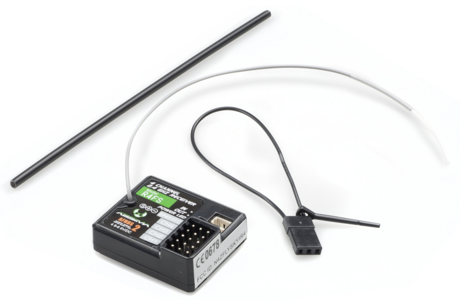 Absima 4-Kanal Empfänger R4FS 2,4 GHz für CR4T 2020003 - Abbildung 1