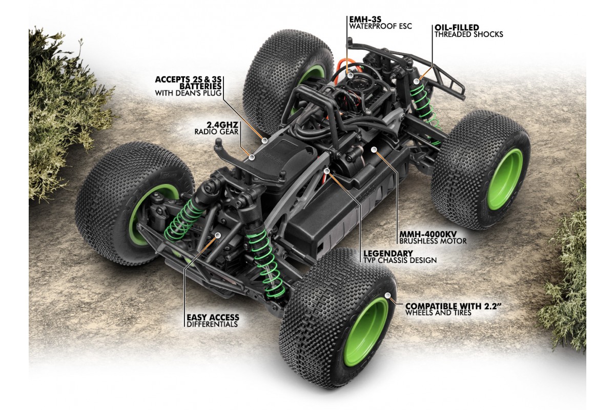 HPI Savage XS Flux RTR mit Vaughn Gittin Jr. Karosserie 115967 - Abbildung 6