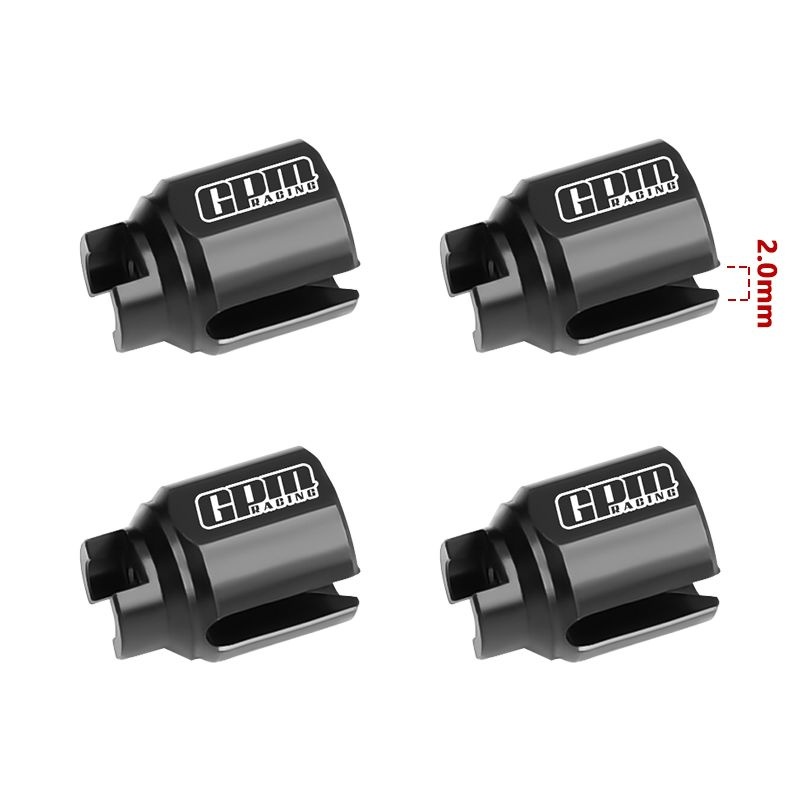 GPM Carbon-Stahl Diff-Outdrives vo/hi schwarz ARRMA 1/16 Mini Kraton 3S MAKM039SBK