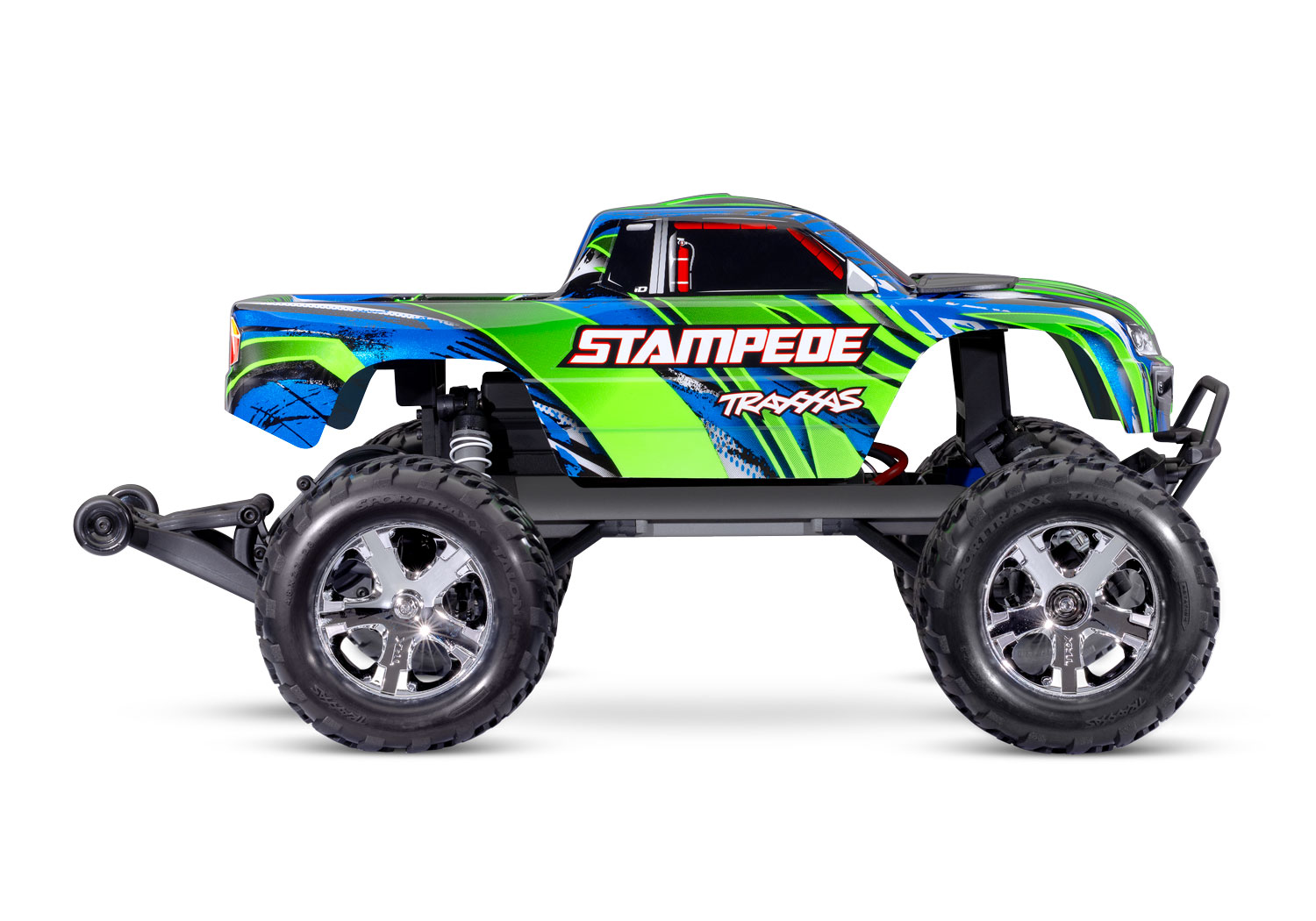 Traxxas Stampede Grün 1/10 2WD HD Monster-Truck RTR mit Akku und USB-Lader 36254-8 - Abbildung 3
