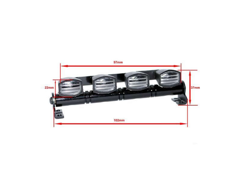 HRC LED Lichtset Dachleuchten Typ A Weiss 1/10 JR Stecker HRC8724AW - Abbildung 4