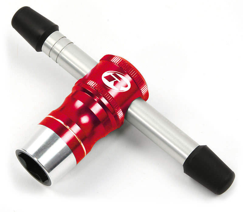 R06200R Stecknußschlüssel 17mm Rot Aluminium eloxiert