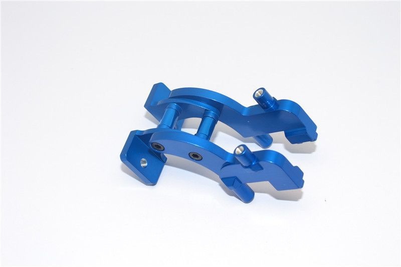 GPM Alu Spoilerbefestigung eloxiert hinten blau Traxxas 1/16 E-Revo