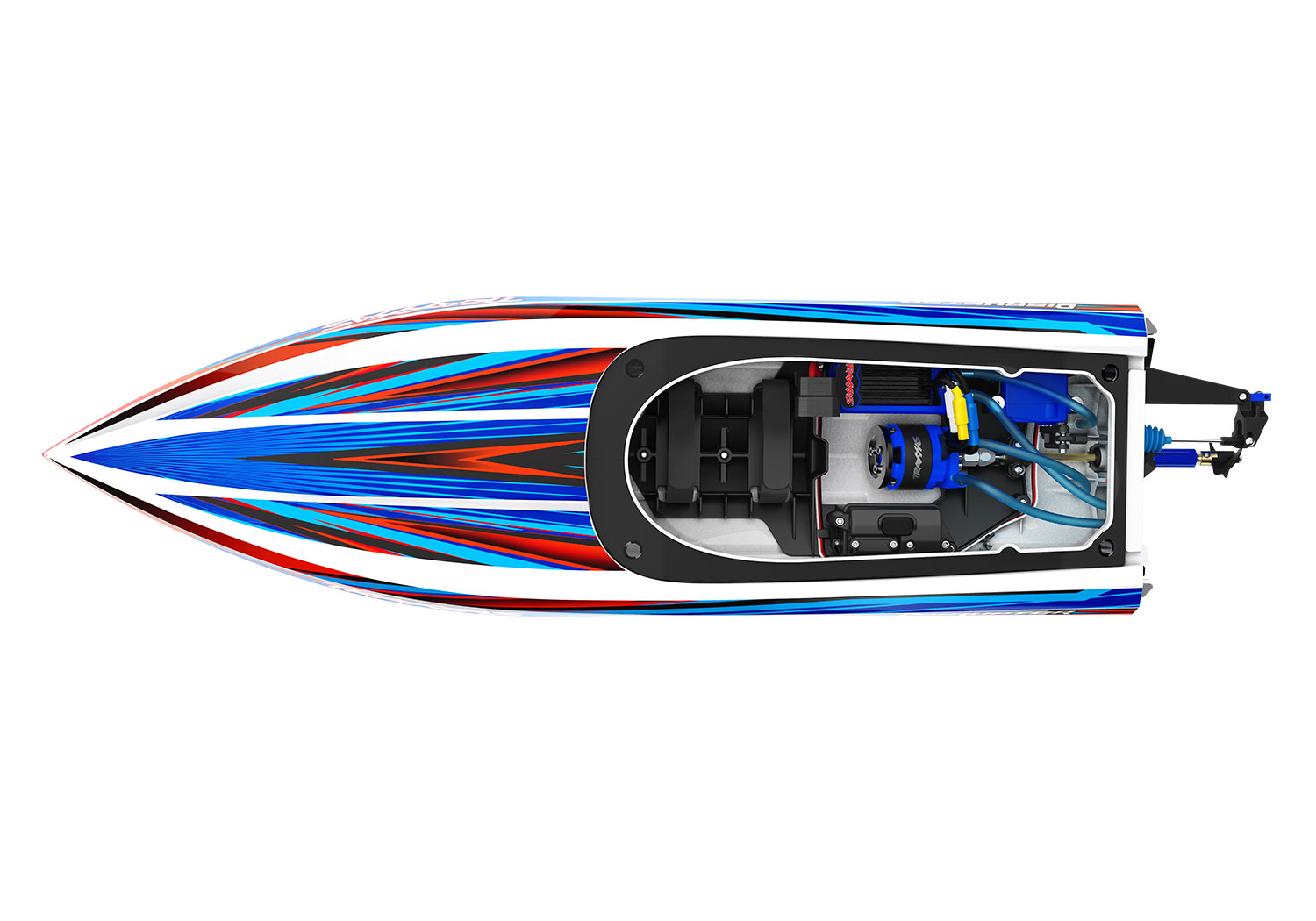 Traxxas DISRUPTOR Blau 26 Zoll Brushless Rennboot V-Rumpf 106064-4 - Abbildung 4