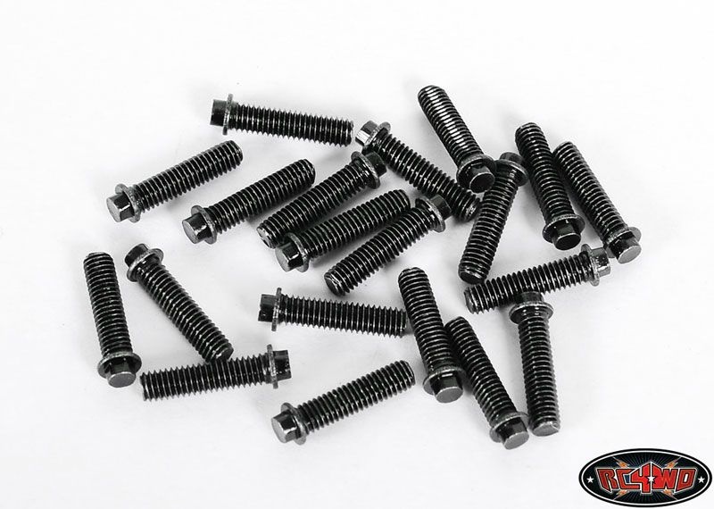 RC4WD Miniature Scale Hex Bolts (M3x12mm) (Black) Z-S0690 - Abbildung 1