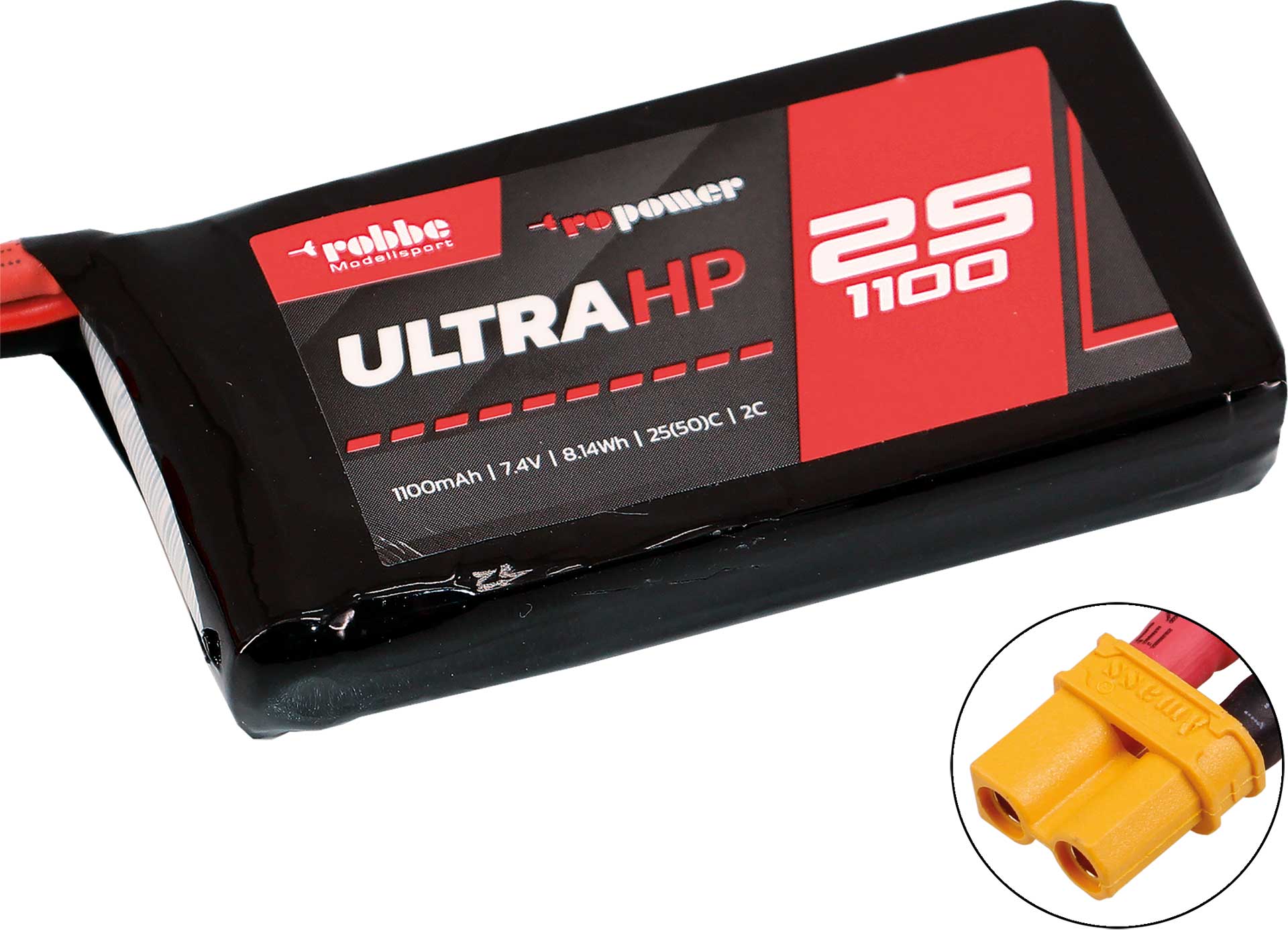 Robbe RO-POWER ULTRA HP 1100MAH 7,4 VOLT 2S 25(50)C LIPO AKKU 7329