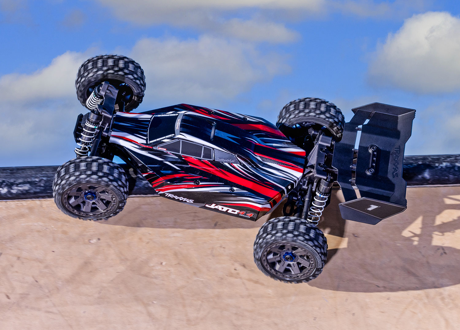 Traxxas JATO 4x4 BL-2S Brushless Buggy rot HD-Teile ARTR 90154-4 - Abbildung 10