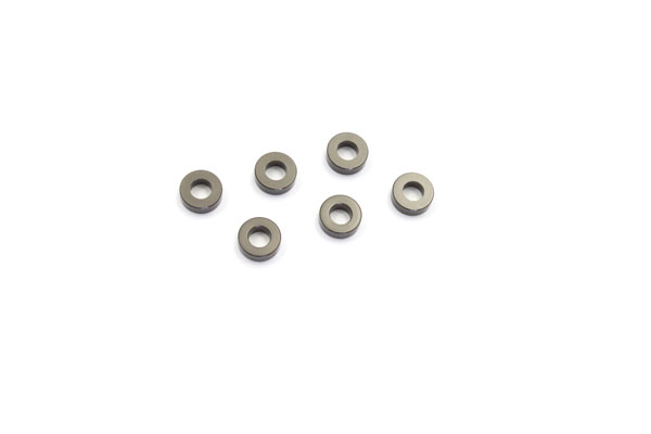Kyosho SCHEIBEN#ALU, 3X6X2MM GRAU (6) W0142GM