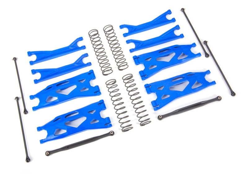 Traxxas Wide-X-Maxx-Kit blau Querlenker, Spurstangen, Wellen +Fed 7895X