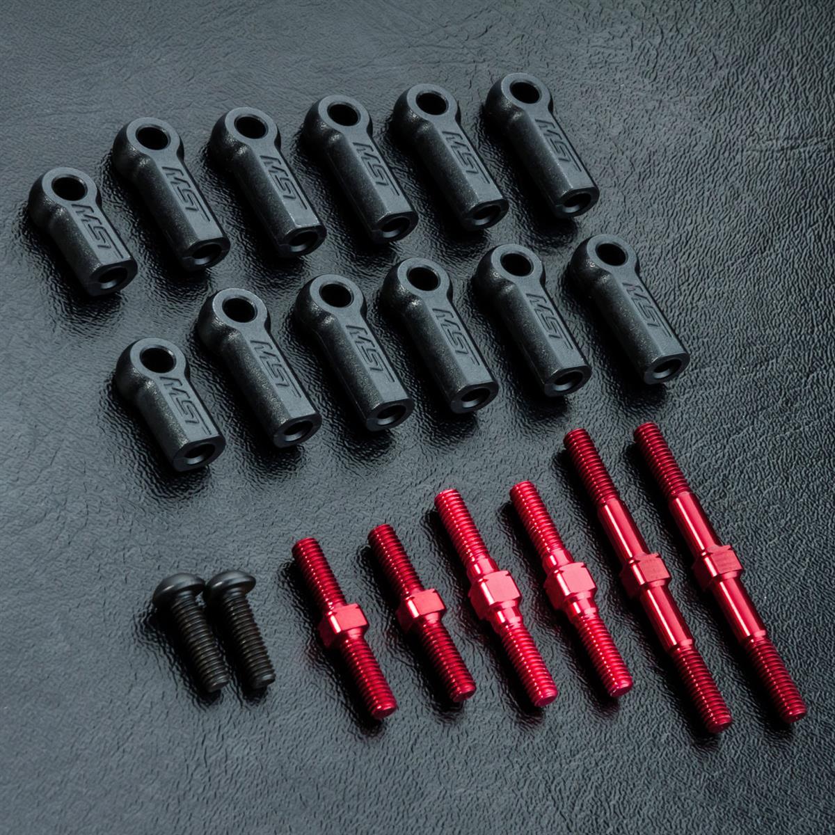 210595R RMX 2.0 S Turnbuckle shaft set (red)