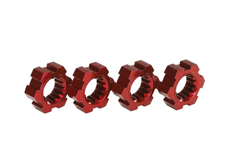 Traxxas Radmitnehmer, Sechskant, Alu (rot-eloxiert) (4) 7756R - Abbildung 1