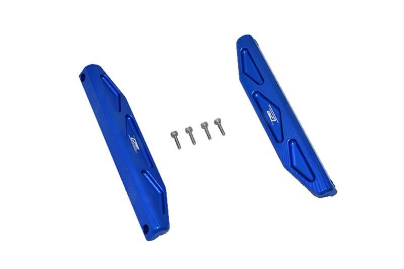 GPM Alu Chassis Seitenschutz blau Traxxas Hoss