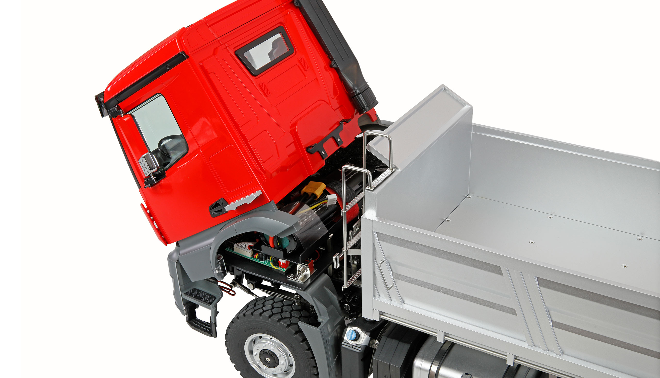 Amewi Mercedes-Benz Arocs Muldenkipper 6x6 1:14 RTR rot 22729