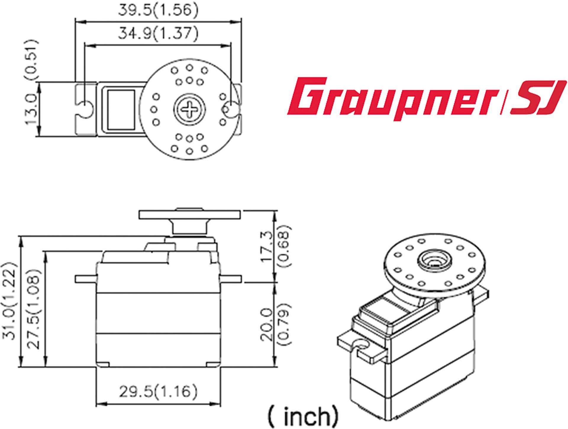 GRAUPNER DES 587 BB MG DIGITAL SERVO 7932